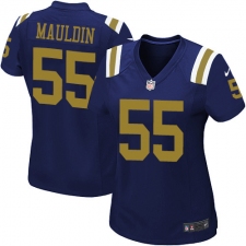Women's Nike New York Jets #55 Lorenzo Mauldin Limited Navy Blue Alternate NFL Jersey