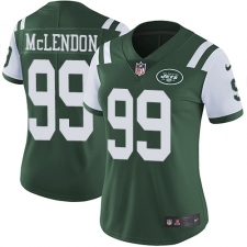 Women's Nike New York Jets #99 Steve McLendon Elite Green Team Color NFL Jersey