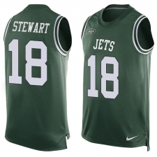 Men's Nike New York Jets #18 ArDarius Stewart Limited Green Player Name & Number Tank Top NFL Jersey