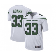 Men's New York Jets #33 Jamal Adams Game White Football Jersey