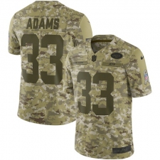 Men's Nike New York Jets #33 Jamal Adams Limited Camo 2018 Salute to Service NFL Jersey