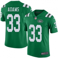 Men's Nike New York Jets #33 Jamal Adams Limited Green Rush Vapor Untouchable NFL Jersey