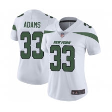 Women's New York Jets #33 Jamal Adams White Vapor Untouchable Limited Player Football Jersey