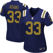 Women's Nike New York Jets #33 Jamal Adams Game Navy Blue Alternate NFL Jersey