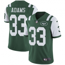 Youth Nike New York Jets #33 Jamal Adams Elite Green Team Color NFL Jersey