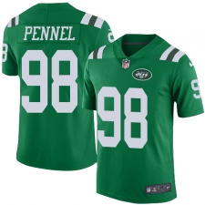 Youth Nike New York Jets #98 Mike Pennel Limited Green Rush Vapor Untouchable NFL Jersey