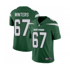 Youth New York Jets #67 Brian Winters Green Team Color Vapor Untouchable Limited Player Football Jersey
