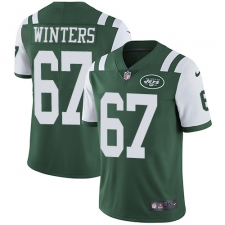 Youth Nike New York Jets #67 Brian Winters Elite Green Team Color NFL Jersey