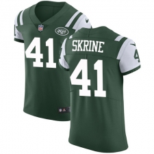 Men's Nike New York Jets #41 Buster Skrine Elite Green Team Color NFL Jersey