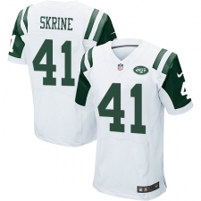 Men's Nike New York Jets #41 Buster Skrine Elite White NFL Jersey