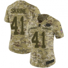 Women's Nike New York Jets #41 Buster Skrine Limited Camo 2018 Salute to Service NFL Jersey