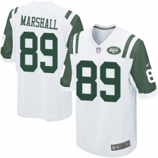 Men's Nike New York Jets #89 Jalin Marshall Game White NFL Jersey