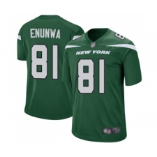 Men's New York Jets #81 Quincy Enunwa Game Green Team Color Football Jersey