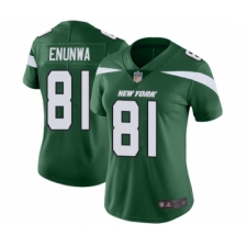 Women's New York Jets #81 Quincy Enunwa Green Team Color Vapor Untouchable Limited Player Football Jersey