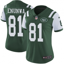 Women's Nike New York Jets #81 Quincy Enunwa Elite Green Team Color NFL Jersey