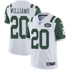 Youth Nike New York Jets #20 Marcus Williams Elite White NFL Jersey