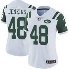 Women's Nike New York Jets #48 Jordan Jenkins Elite White NFL Jersey