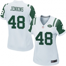 Women's Nike New York Jets #48 Jordan Jenkins Game White NFL Jersey
