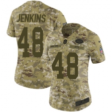Women's Nike New York Jets #48 Jordan Jenkins Limited Camo 2018 Salute to Service NFL Jersey