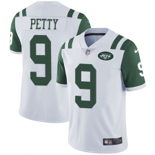 Youth Nike New York Jets #9 Bryce Petty White Vapor Untouchable Limited Player NFL Jersey