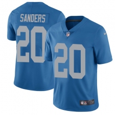 Men's Nike Detroit Lions #20 Barry Sanders Elite Blue Alternate NFL Jersey