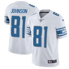 Youth Nike Detroit Lions #81 Calvin Johnson Limited White Vapor Untouchable NFL Jersey