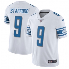 Men's Nike Detroit Lions #9 Matthew Stafford Elite White NFL Jersey