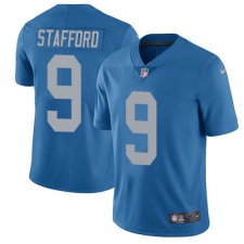 Youth Nike Detroit Lions #9 Matthew Stafford Limited Blue Alternate Vapor Untouchable NFL Jersey