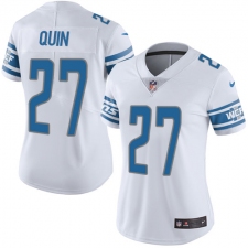 Women's Nike Detroit Lions #27 Glover Quin Limited White Vapor Untouchable NFL Jersey