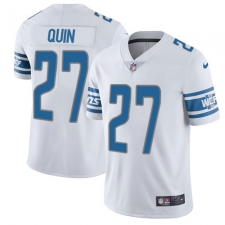 Youth Nike Detroit Lions #27 Glover Quin Limited White Vapor Untouchable NFL Jersey