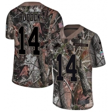 Youth Nike Detroit Lions #14 Jake Rudock Limited Camo Rush Realtree NFL Jersey