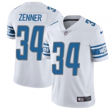 Men's Nike Detroit Lions #34 Zach Zenner Limited White Vapor Untouchable NFL Jersey