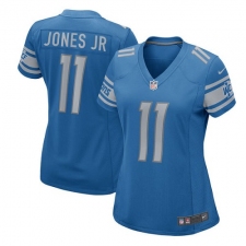 Women's Nike Detroit Lions #11 Marvin Jones Jr Game Light Blue Team Color NFL Jersey