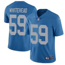 Men's Nike Detroit Lions #59 Tahir Whitehead Elite Blue Alternate NFL Jersey