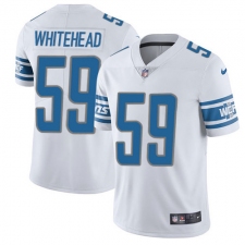 Men's Nike Detroit Lions #59 Tahir Whitehead Elite White NFL Jersey