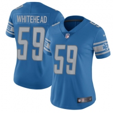 Women's Nike Detroit Lions #59 Tahir Whitehead Elite Light Blue Team Color NFL Jersey