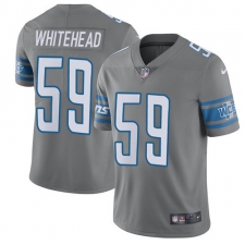 Youth Nike Detroit Lions #59 Tahir Whitehead Limited Steel Rush Vapor Untouchable NFL Jersey