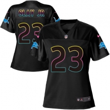 Women's Nike Detroit Lions #23 Darius Slay Jr Game Black Fashion NFL Jersey