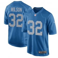 Men's Nike Detroit Lions #32 Tavon Wilson Game Blue Alternate NFL Jersey