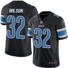 Men's Nike Detroit Lions #32 Tavon Wilson Limited Black Rush Vapor Untouchable NFL Jersey