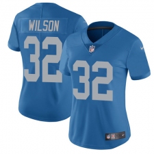 Women's Nike Detroit Lions #32 Tavon Wilson Elite Blue Alternate NFL Jersey