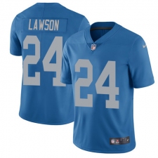 Men's Nike Detroit Lions #24 Nevin Lawson Elite Blue Alternate NFL Jersey