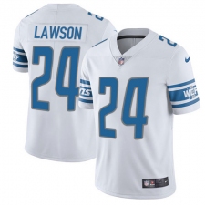 Men's Nike Detroit Lions #24 Nevin Lawson Limited White Vapor Untouchable NFL Jersey