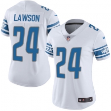 Women's Nike Detroit Lions #24 Nevin Lawson Elite White NFL Jersey