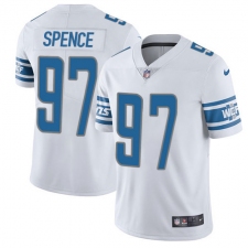 Men's Nike Detroit Lions #97 Akeem Spence Elite White NFL Jersey