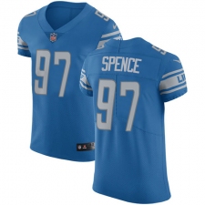 Men's Nike Detroit Lions #97 Akeem Spence Light Blue Team Color Vapor Untouchable Elite Player NFL Jersey