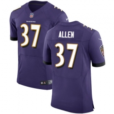 Men's Nike Baltimore Ravens #37 Javorius Allen Elite Purple Team Color NFL Jersey