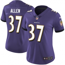 Women's Nike Baltimore Ravens #37 Javorius Allen Elite Purple Team Color NFL Jersey