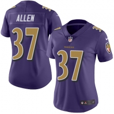 Women's Nike Baltimore Ravens #37 Javorius Allen Limited Purple Rush Vapor Untouchable NFL Jersey