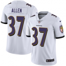 Youth Nike Baltimore Ravens #37 Javorius Allen White Vapor Untouchable Limited Player NFL Jersey
